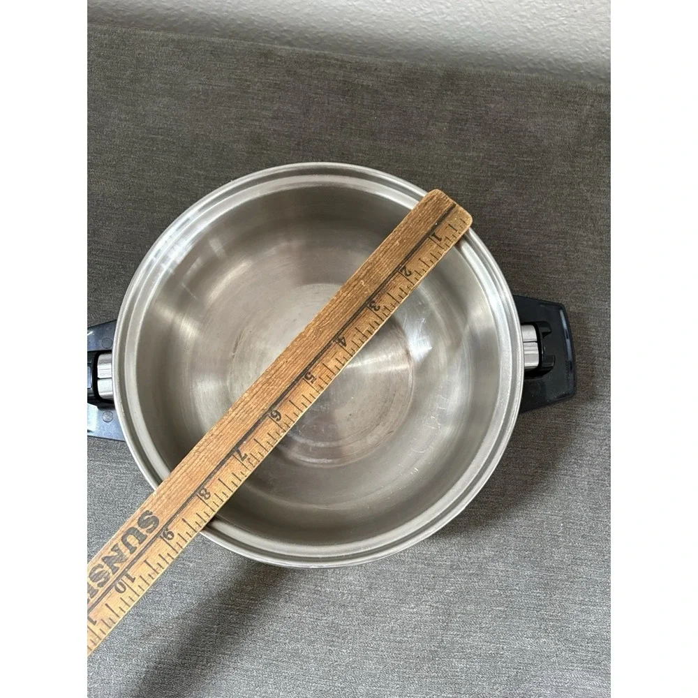 Vtg West Bend Double Boiler Insert Pot Stainless Steel Or‎ Curved Lid?